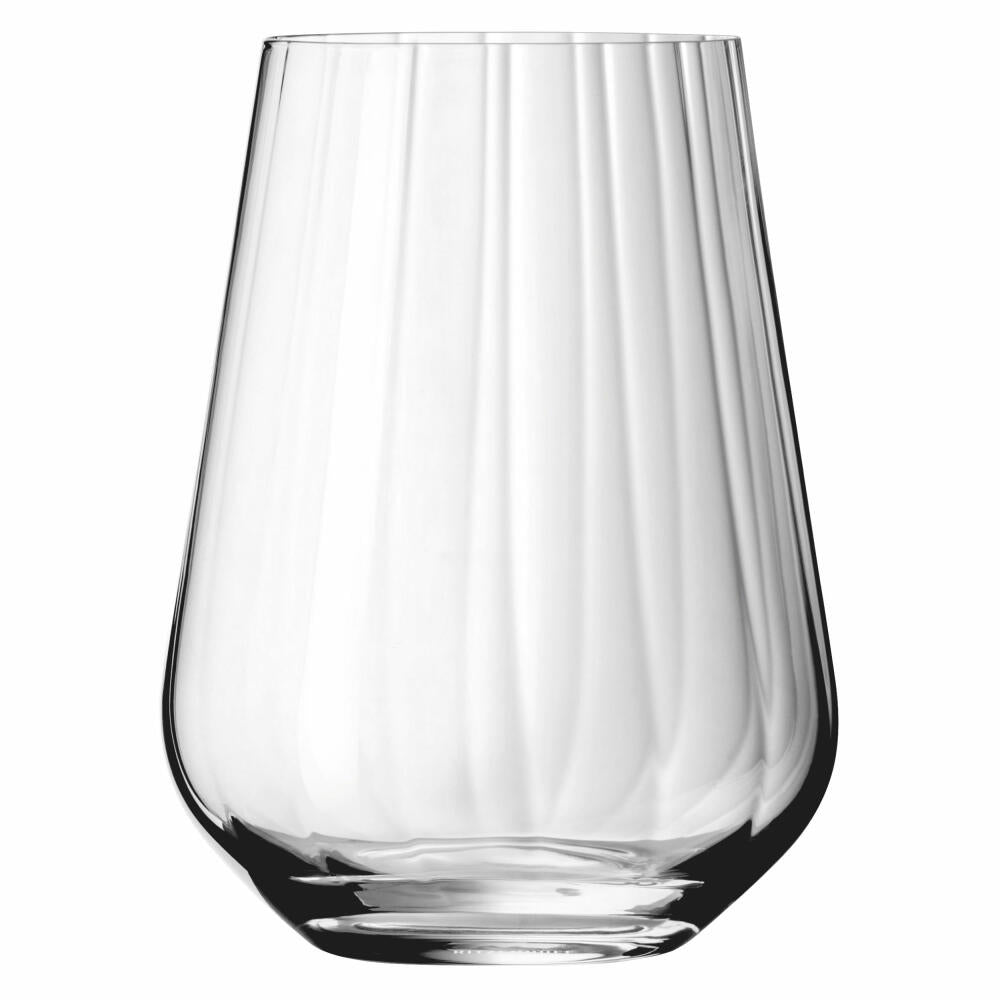 Ritzenhoff white wine and water glass set 12-piece, star cut 001, crystal glass, 380 ml, 6111010