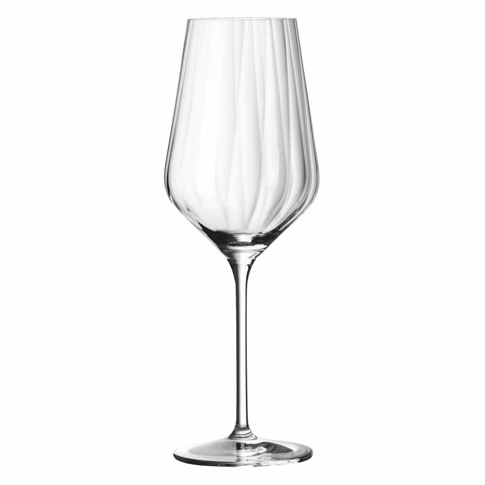 Ritzenhoff white wine and water glass set 12-piece, star cut 001, crystal glass, 380 ml, 6111010