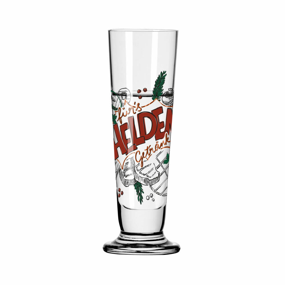 Ritzenhoff shot glass Heroes' Festival 013, Henrike Stein, crystal glass, 52 ml, 1061013