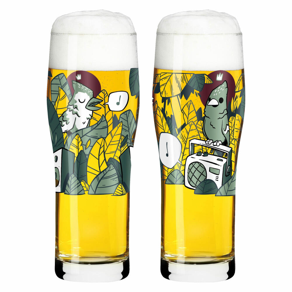 Ritzenhoff Allround-Glas 2er-Set Brauchzeit 003, Hatch, Crystal Glass, 630 ml, 3781003