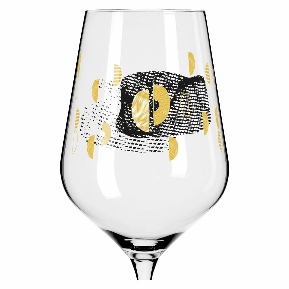 Ritzenhoff red wine glass set of 2 Sagengold 002, Maike Schönebeck, crystal glass, 570 ml, 3401002
