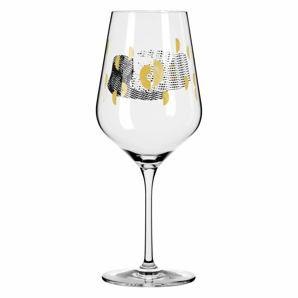 Ritzenhoff red wine glass set of 2 Sagengold 002, Maike Schönebeck, crystal glass, 570 ml, 3401002