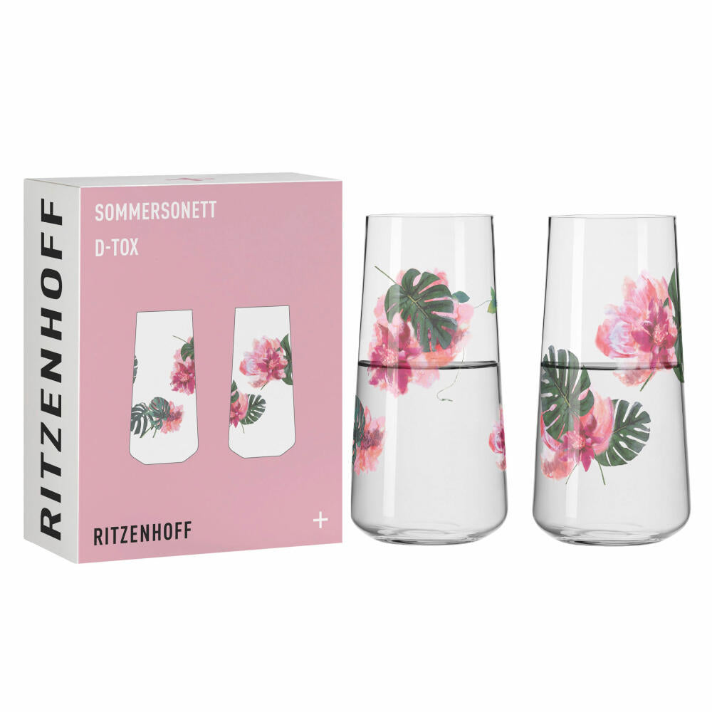 Ritzenhoff universal glass set of 2 summer sonnet 2023, Ramona rosary, crystal glass, 614 ml, 6151001