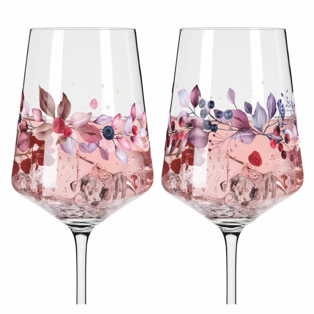 Ritzenhoff Aperitifglas 2er-Set Sommersonett F23, Carolin Oliveira, Kristallglas, 544 ml, 6011002