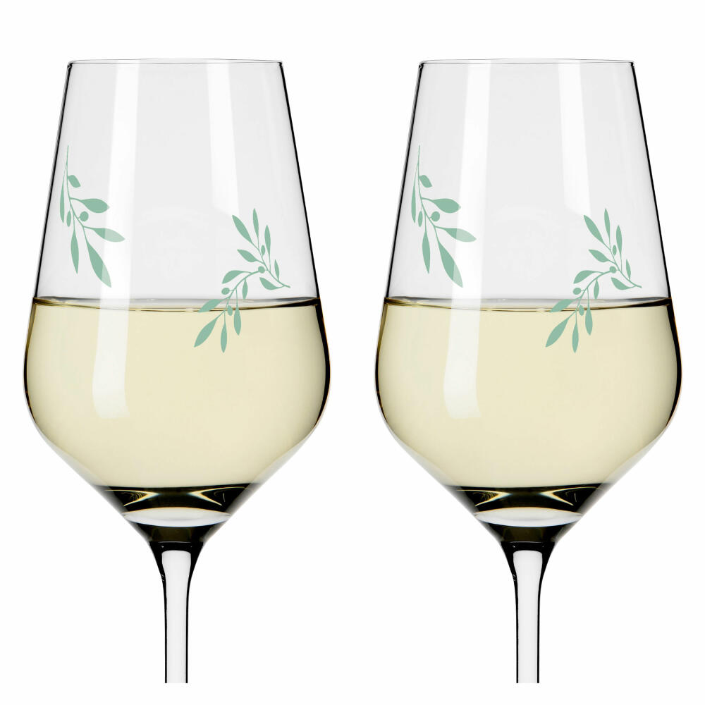 Ritzenhoff white wine glass set of 2 Organix 001, Romi Bohnenberg, crystal glass, 380 ml, 3922001
