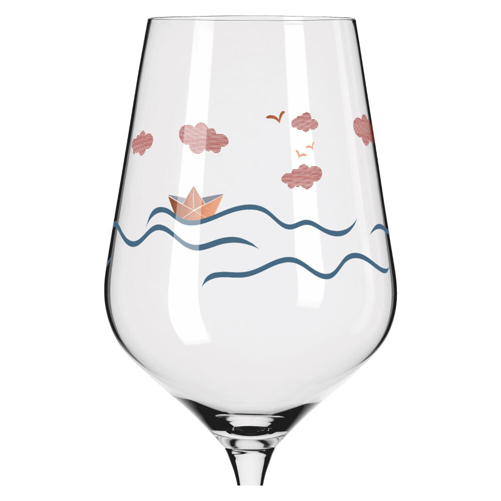 Ritzenhoff red wine glass set of 2 Heart Crystal H23, Aurélie Girod, Applefield, crystal glass, 570 ml, 6161001