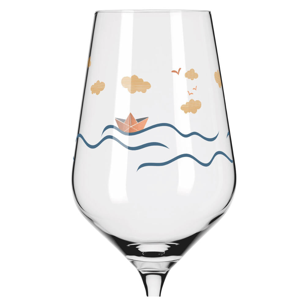 Ritzenhoff white wine glass set of 2 heart crystal H23, Aurélie Girod, Applefield, crystal glass, 380 ml, 6171001