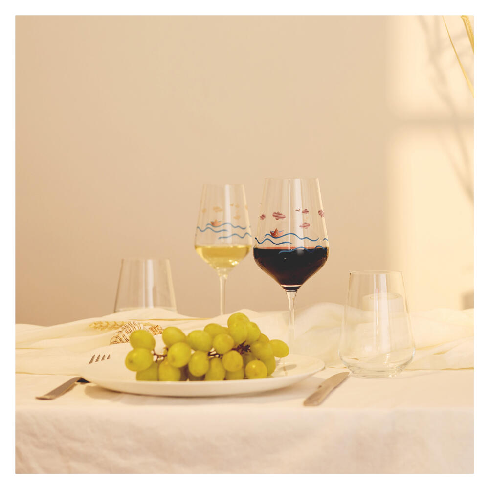 Ritzenhoff white wine glass set of 2 heart crystal H23, Aurélie Girod, Applefield, crystal glass, 380 ml, 6171001