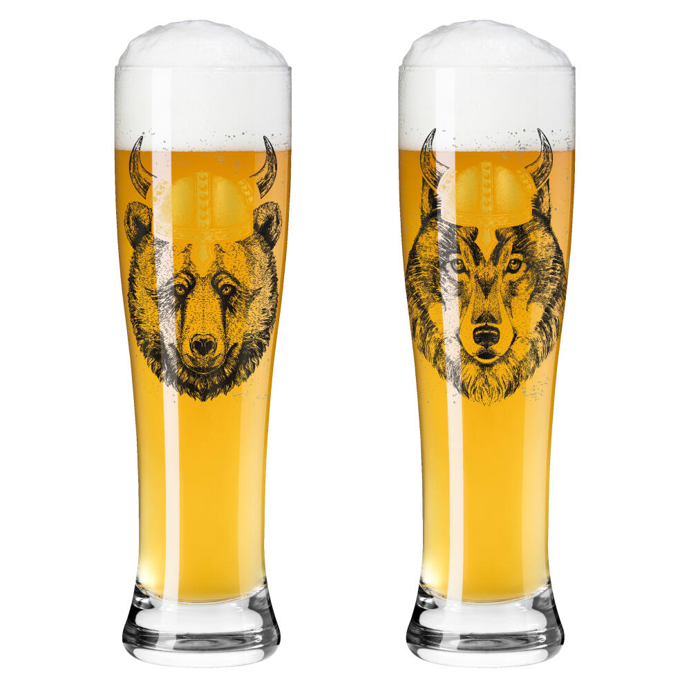 Ritzenhoff wheat beer glass set of 2, custom time 015, 016, Ritzenhoff Design Team, glass, 646 ml, 3481008