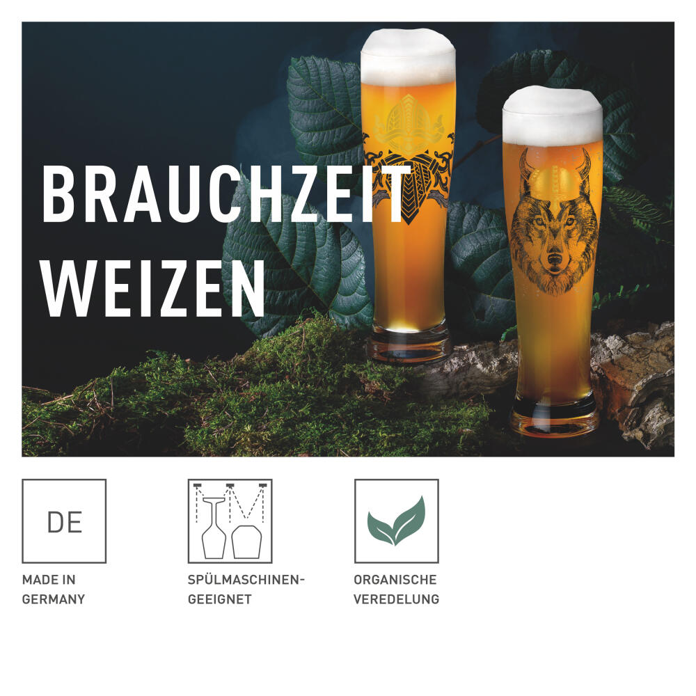 Ritzenhoff wheat beer glass set of 2, custom time 015, 016, Ritzenhoff Design Team, glass, 646 ml, 3481008