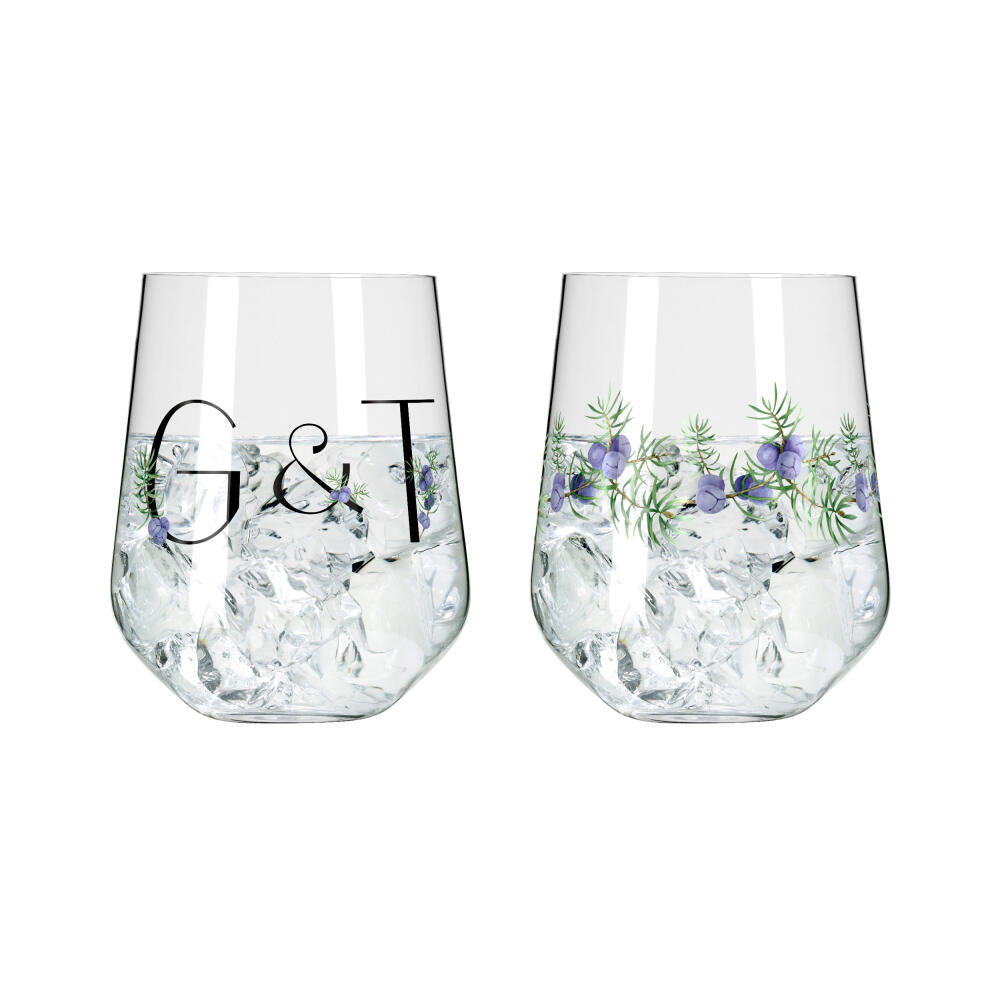 Ritzenhoff Ginglas 2er Set Botanic Lights 005, 006, Ritzenhoff Design Team, Kristallglas, 710 ml, 3891001