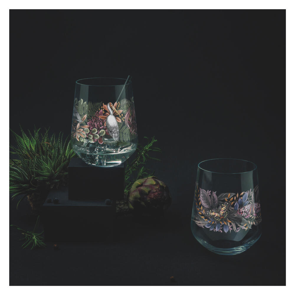 Ritzenhoff Universalglas 2er Set Schattenfauna 001, 002, Maggie Enterrios, Kristallglas, 540 ml, 3911001
