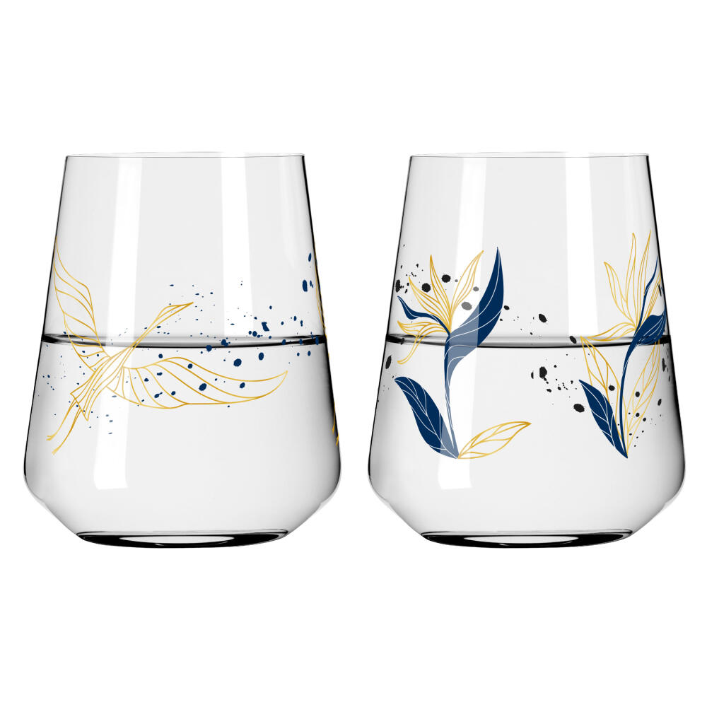 Ritzenhoff universal glass set of 2 Sparkle 001, 002, Ana Vasconcelos, crystal glass, 510 ml, 3981001