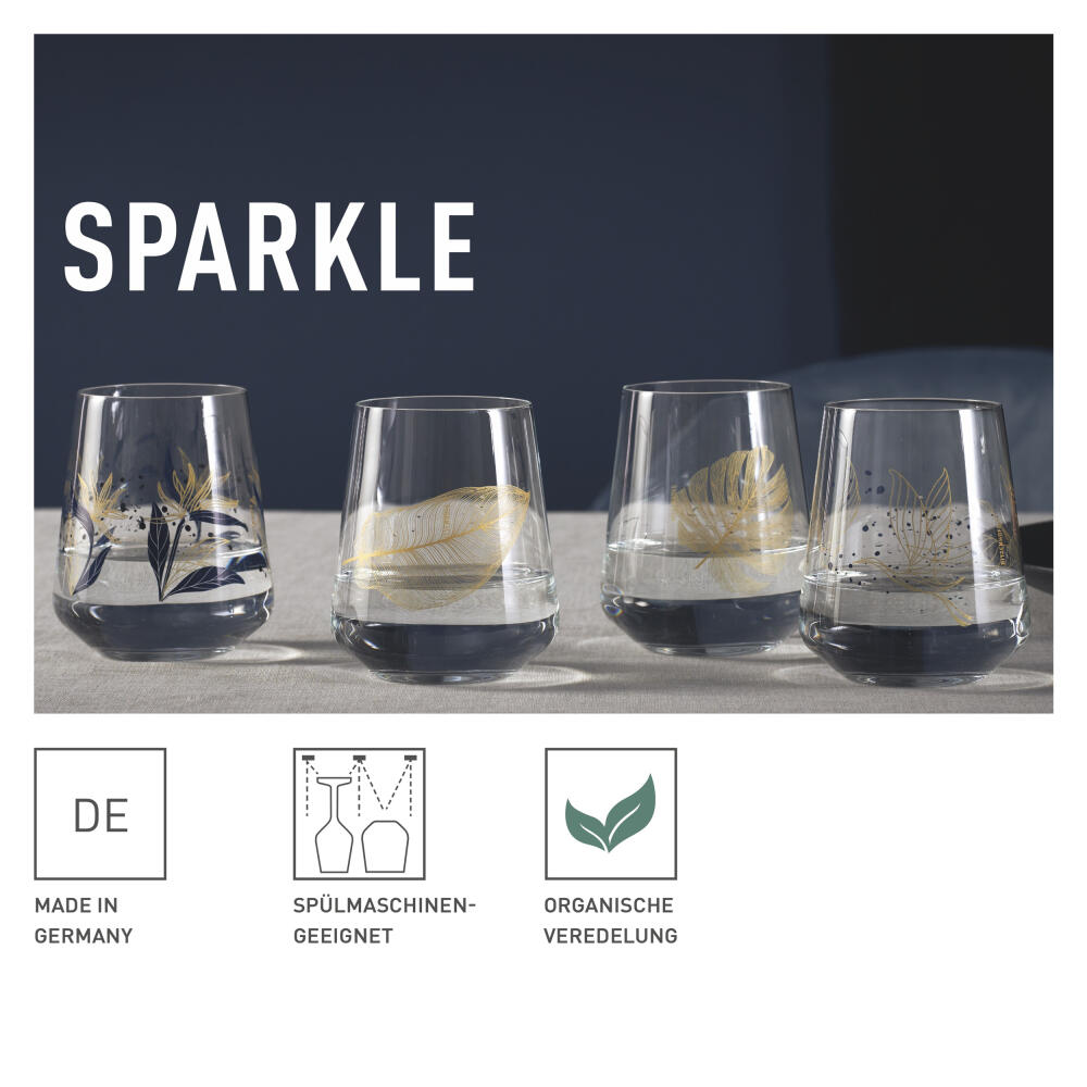 Ritzenhoff universal glass set of 2 Sparkle 001, 002, Ana Vasconcelos, crystal glass, 510 ml, 3981001