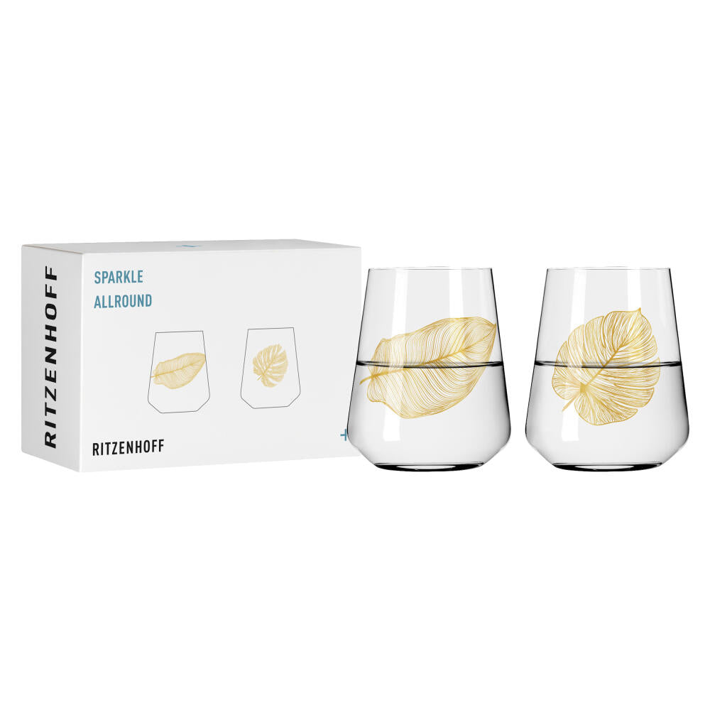 Ritzenhoff universal glass set of 2 Sparkle 003, 004, Ritzenhoff Design Team, crystal glass, 510 ml, 3981002