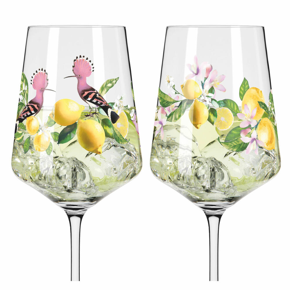 Ritzenhoff Limoncello Sommertau F24, set of 2, R. Richter, aperitif glass, crystal glass, 544 ml, 6041005