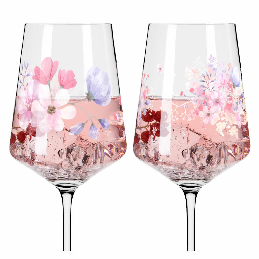 Ritzenhoff Sommersonett Sprizz 017 018 F24, 2er Set, Theresa Kuhlmann, Aperol-Glas, Aperitifglas, Kristallglas, 544 ml, 3461009