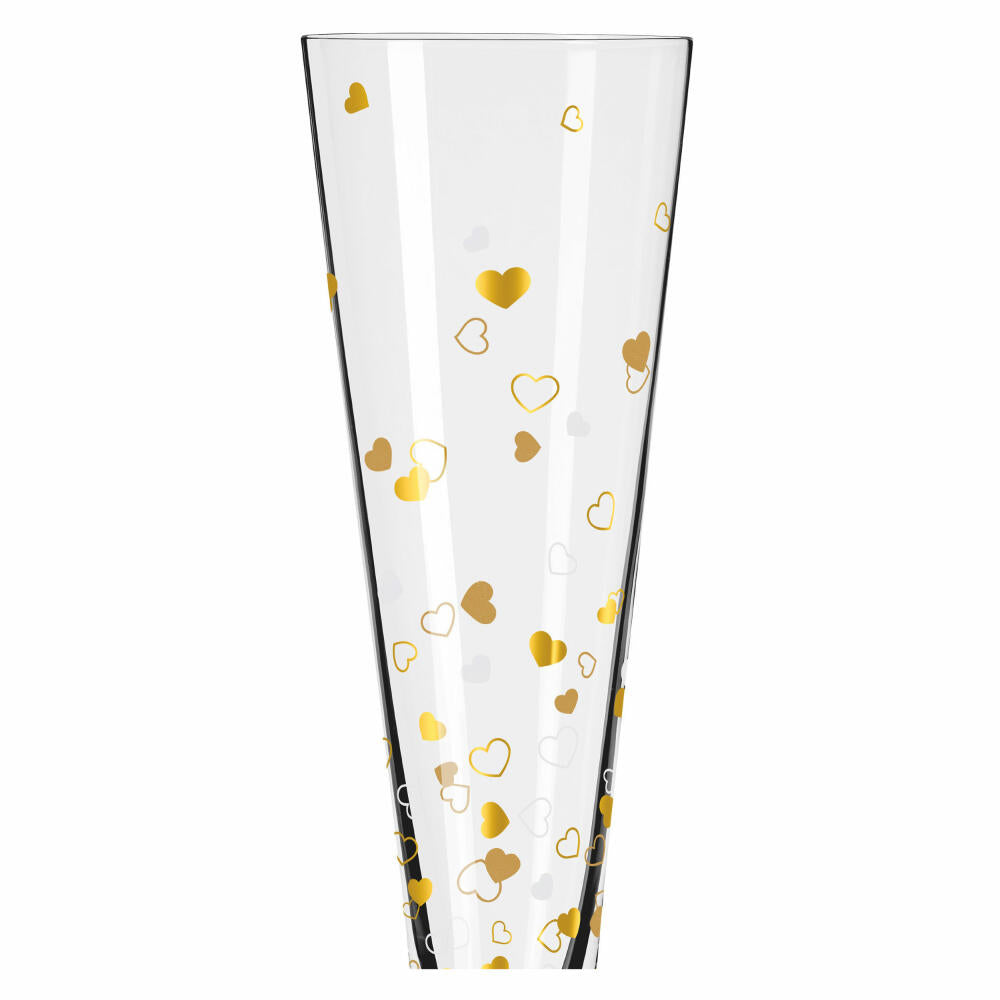 Ritzenhoff Goldnacht Champus-Duett F24, 2er Set, A. Vasconcelos, Champagnerglas, Kristallglas, 205 ml, 6031007