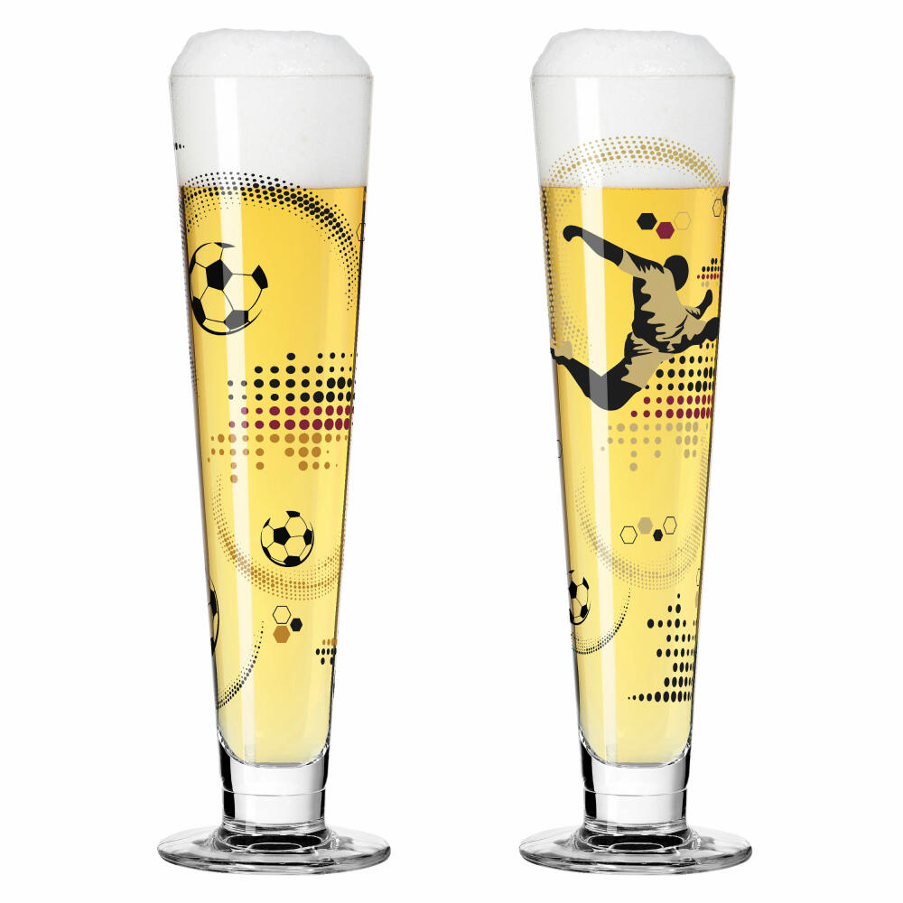 Ritzenhoff beer glass Heldenfest F24, set of 2, Christine Kordes, beer glasses, crystal glass, 385 ml, 6271001