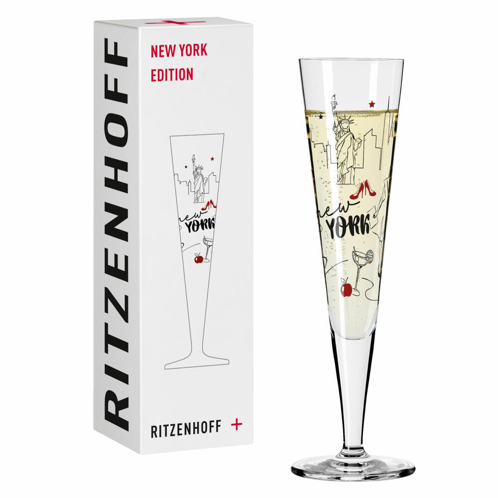 Ritzenhoff Champus glass New York Edition, crystal glass, 205 ml, R-1072007