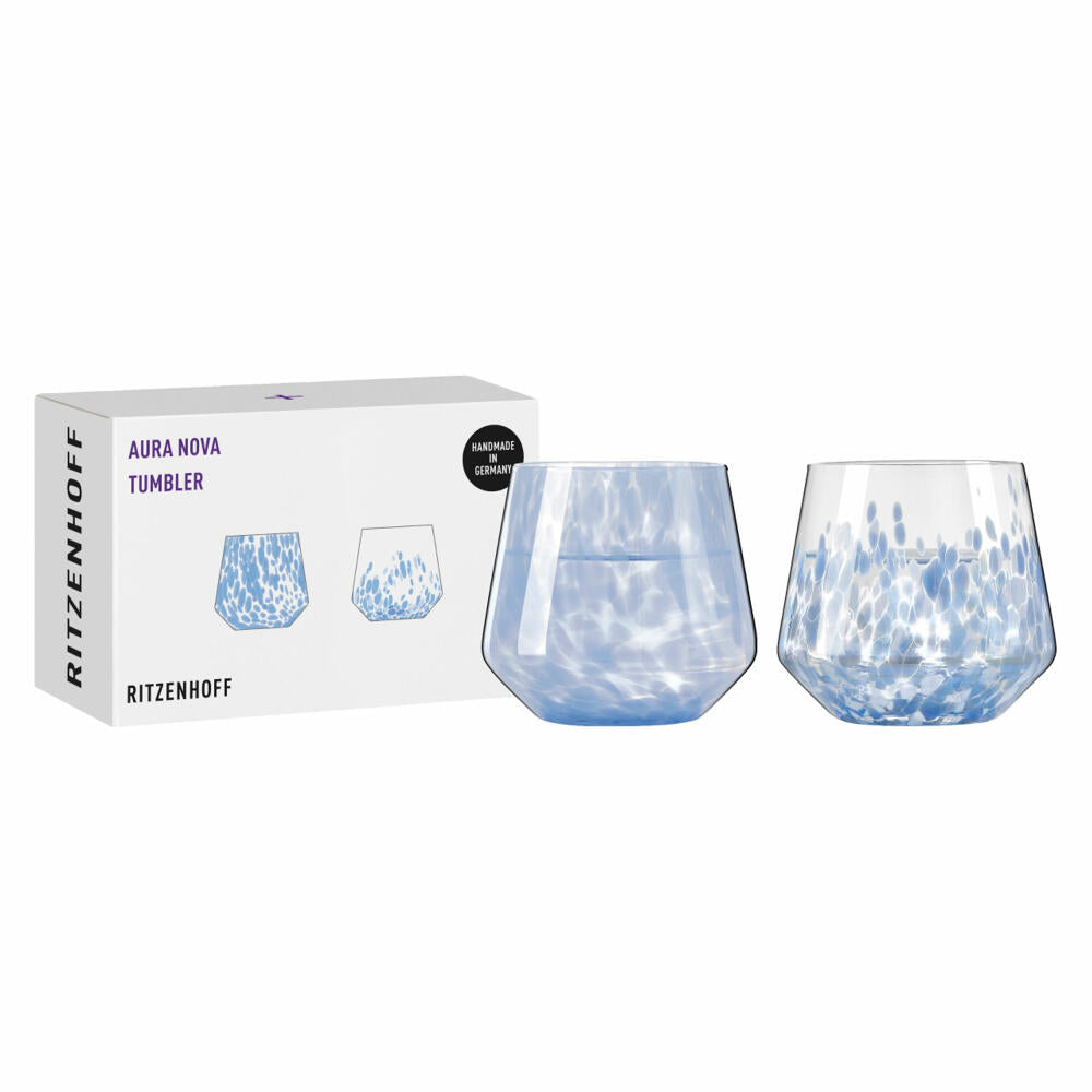Ritzenhoff Tumbler 2er Set Aura Nova 001 002, Kristallglas, 420 ml, R-8021001