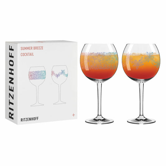 Ritzenhoff Cocktailgläser 2er Set Summer Breeze 001 002, Ana C. Vasconcelos F25, Kristallglas, 655 ml, 8071001