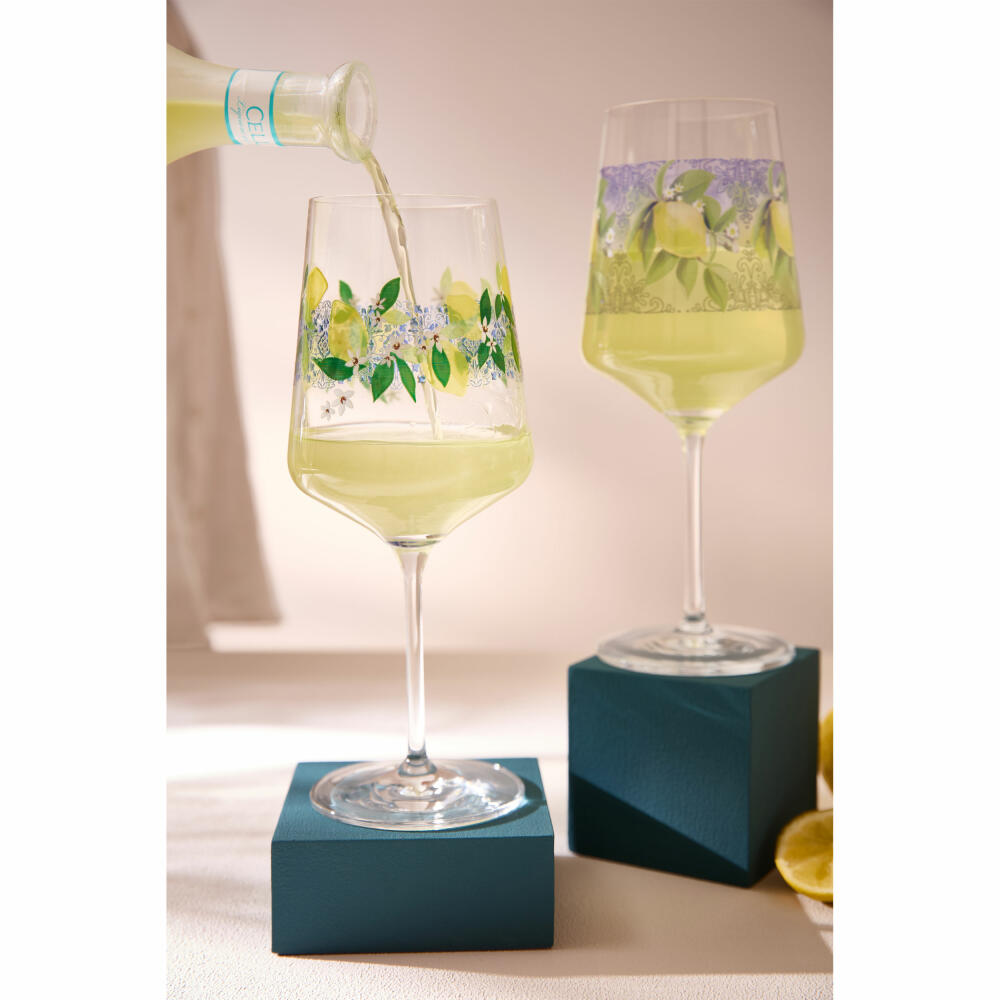 Ritzenhoff Limoncello-Gläser 2er Set Sommertau 021 022, Rea & Behnke F25, Kristallglas, 544 ml, 2931021