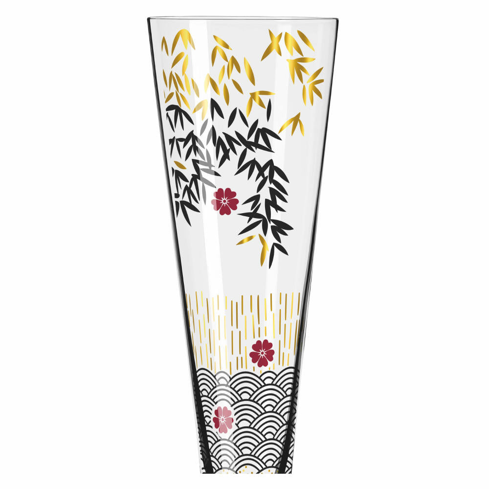 Ritzenhoff Goldnacht champagne glass 019, Kathrin Stockebrand, crystal glass, 205 ml, 1071019