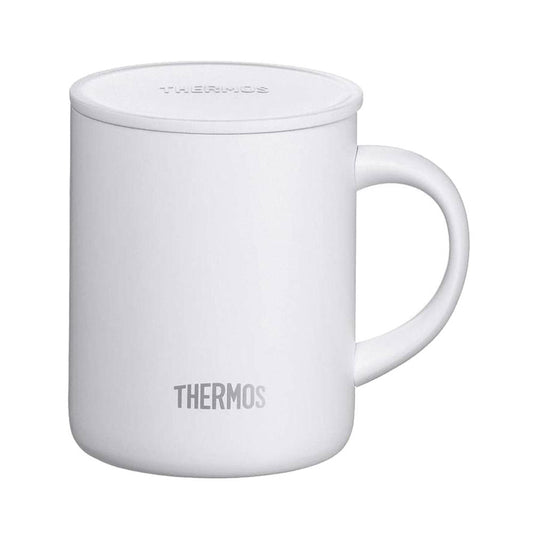 Thermos insulated drinking cup Longlife Mug, thermal mug, coffee mug, cup, stainless steel, white, 350 ml, 4071.211.035