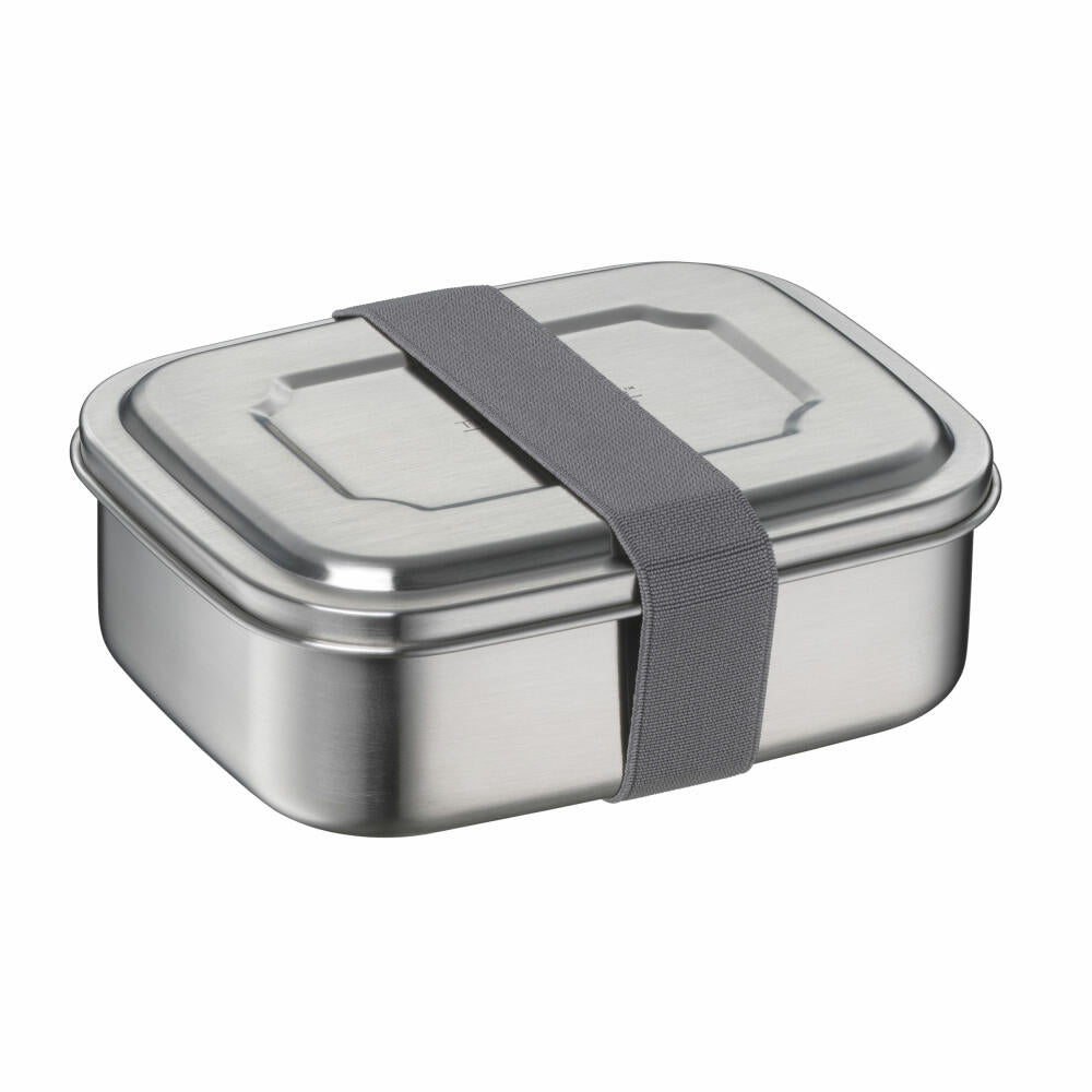 THERMOS Essensbehälter TC SANDWICH BOX, Lunchbox, Brotdose, Edelstahl, Stone Grey, 0.8 L, 4168234080