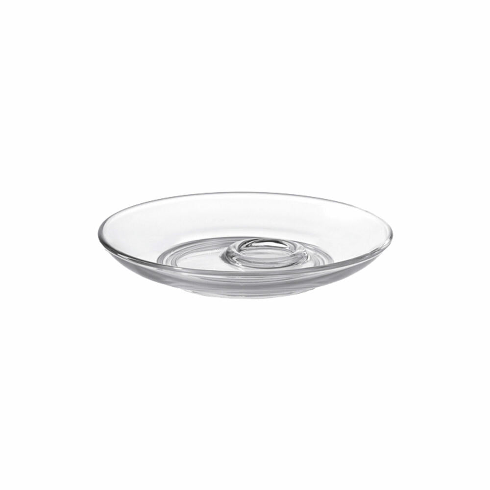 Leonardo Senso Kleine Untertasse 6er Set, Unterteller, Glasuntersetzer, Untere, Glas, D 11.5 cm, 14652