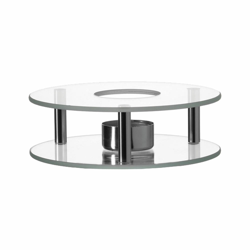Leonardo Moon Set, teapot + warmer, tea warmer, tea pot, metal insert for loose tea, glass, 2 L, 14666