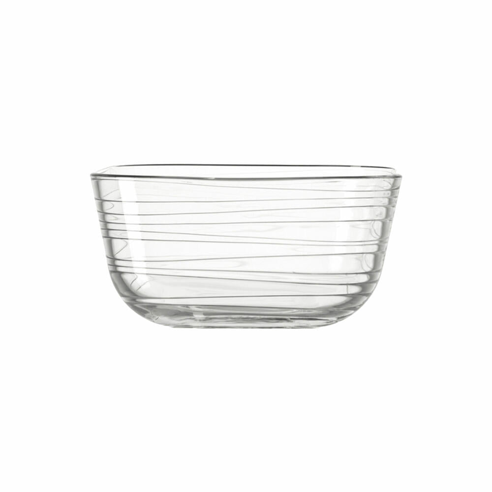 Leonardo Gusto Struttura Schale 2er Set, Schüssel, Glasschüssel, Klarglas, Glas, 2.4 L, 14742