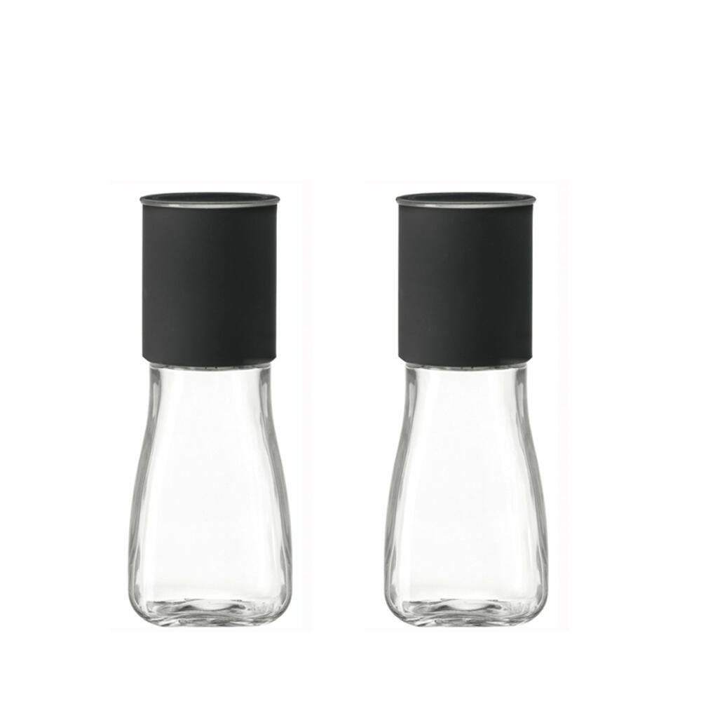 Leonardo Gusto spice mill set of 2, spice mill, pepper mill, material mix, H 16 cm, 14748
