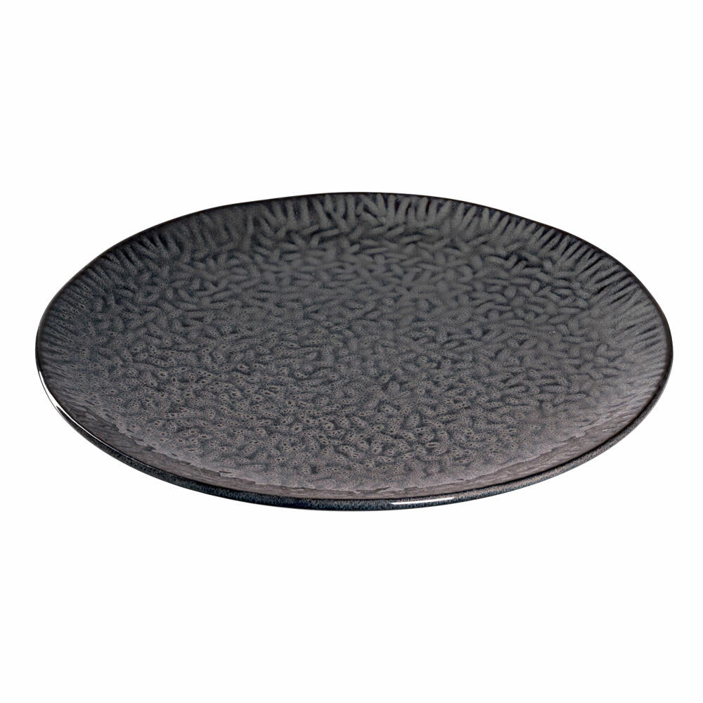 Leonardo Keramikteller MATERA, Teller, Speiseteller, Dekoteller, Keramik, Anthrazit, 32 cm, 018605