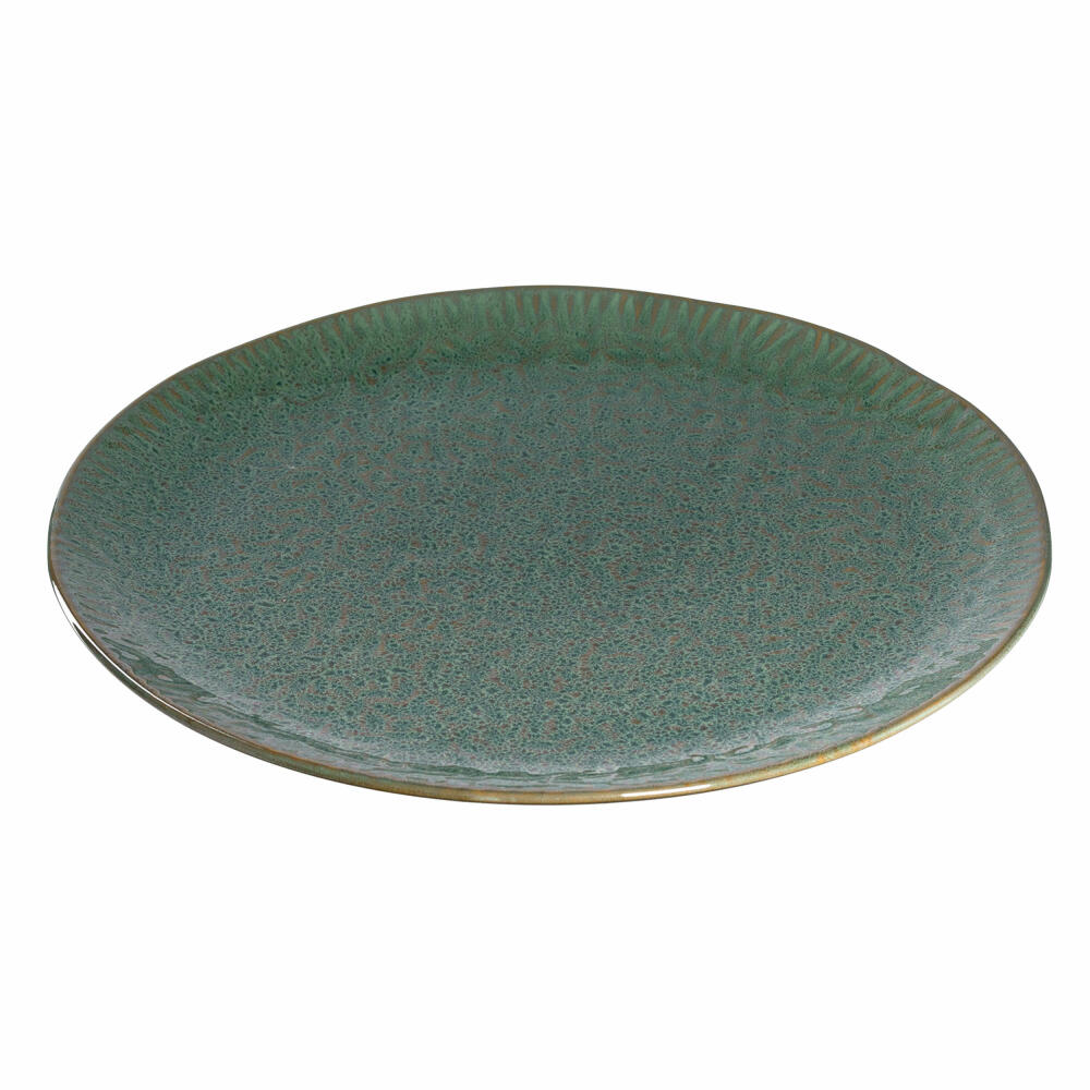 Leonardo Keramikteller MATERA, Teller, Speiseteller, Dekoteller, Keramik, Grün, 32 cm, 018607