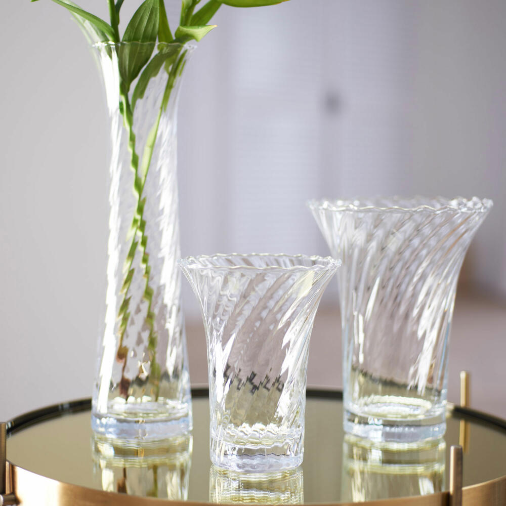 Leonardo vase RAVENNA, decorative vase, flower vase, glass vase, glass, clear, 14.5 cm, 018608