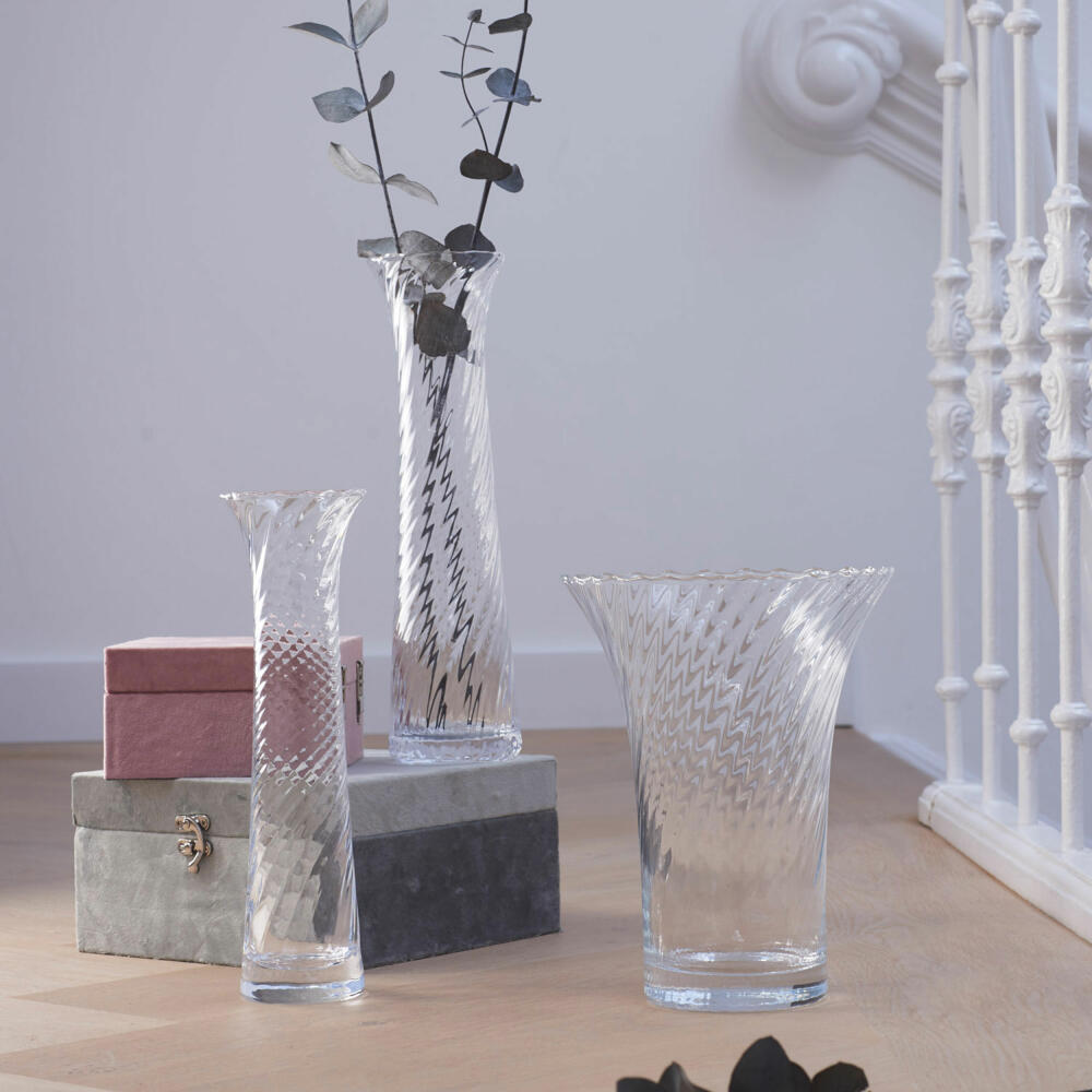 Leonardo vase RAVENNA, decorative vase, flower vase, glass vase, glass, clear, 18 cm, 018609