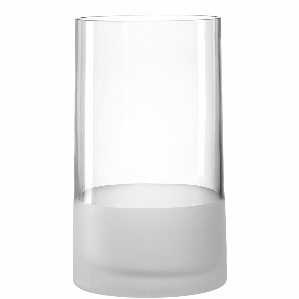 Leonardo Vase NOVARA, Dekovase, Glasvase, Kalk-Natron Glas, Satiniert, 26 cm, 018629