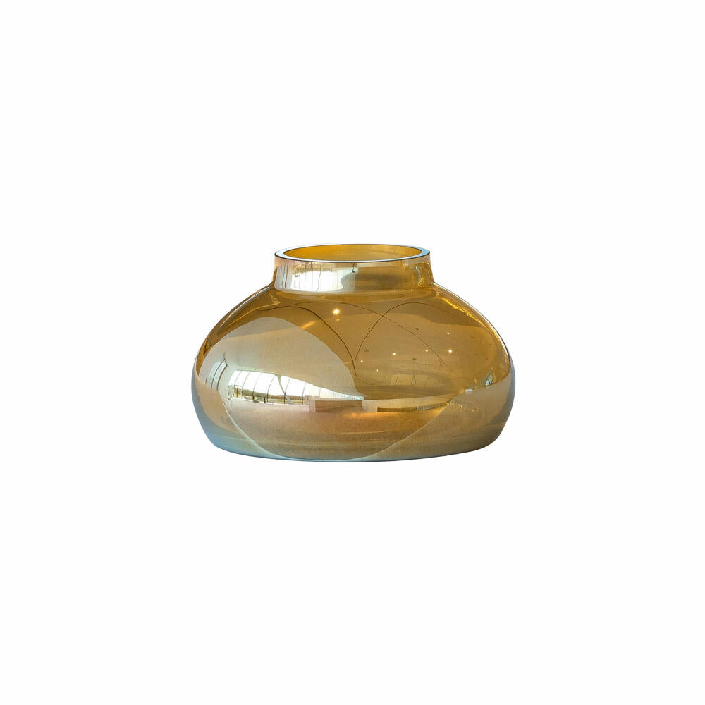 Leonardo Vase POESIA, Dekovase, Glasvase, Kalk-Natron Glas, Gold, 9.3 cm, 018649