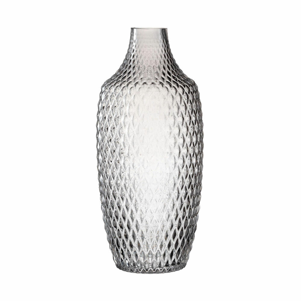 Leonardo Vase POESIA, Dekovase, Glasvase, Kalk-Natron Glas, Grau, 30 cm, 018679