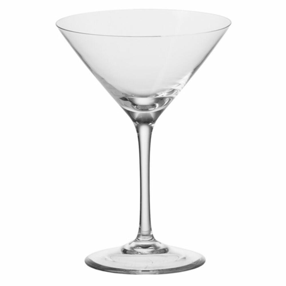 Leonardo Ciao+ Cocktailschale 6er Set, Cocktail Glas, Martiniglas, Extrem Stoßfest, 210 ml, 19835