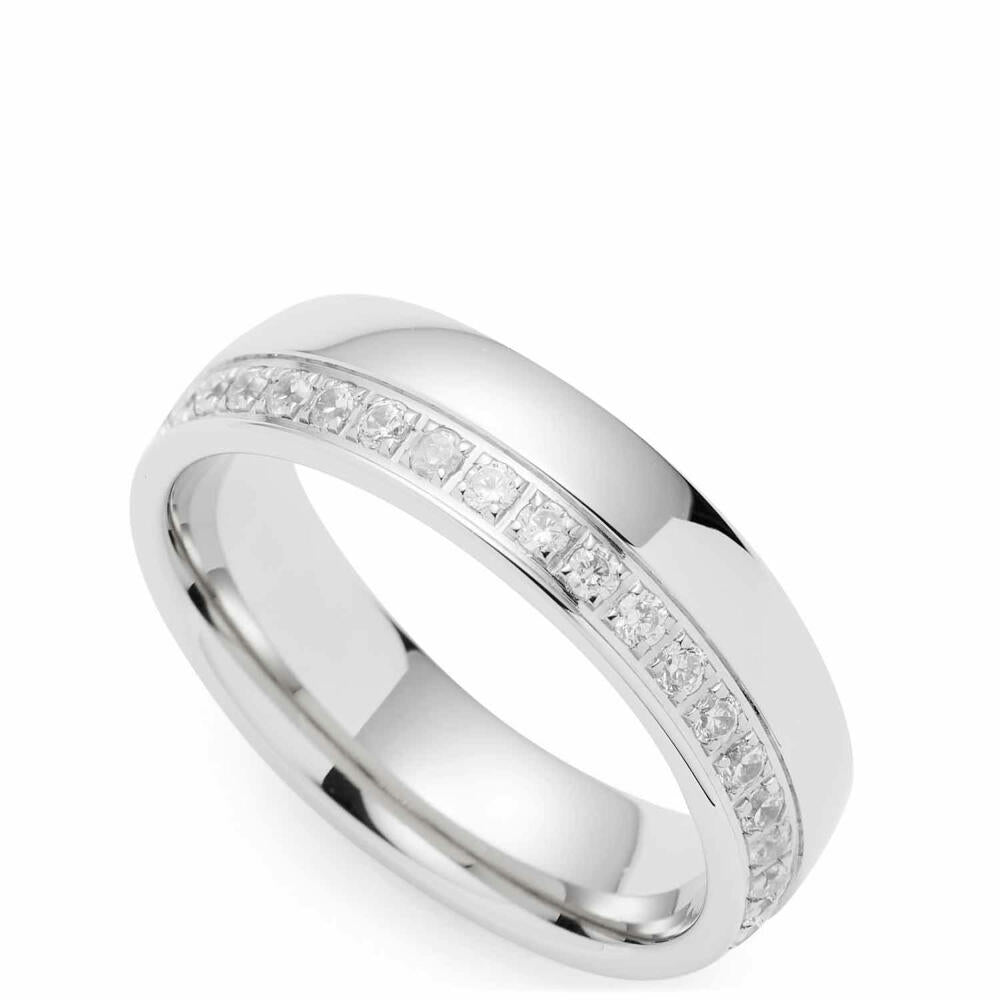 Leonardo Jewels Ring Brilliante, Fingerring, Fingerschmuck, Schmuck, Größe 18, Edelstahl, Silber, 023511