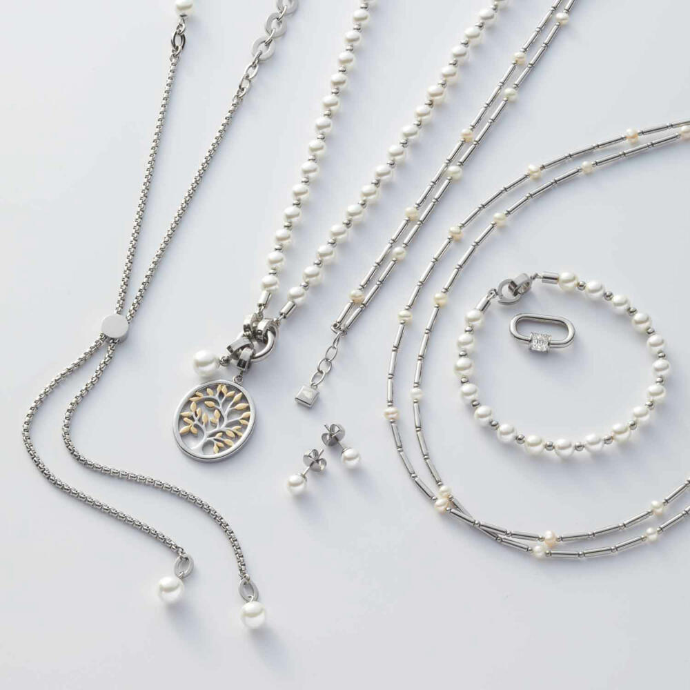 Leonardo Jewels Halskette Almina, Kette, Schmuckkette, Modeschmuck, Edelstahl, Silber, 023536