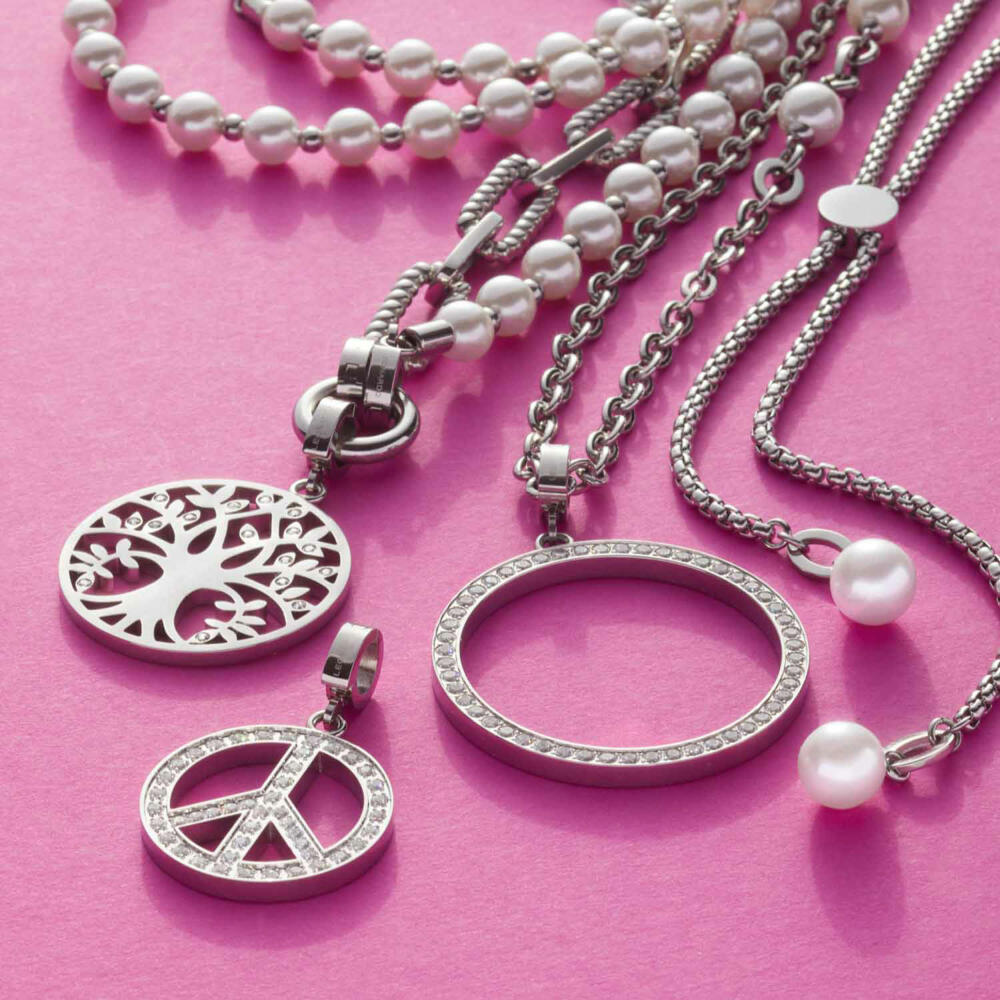 Leonardo Jewels Halskette Almina, Kette, Schmuckkette, Modeschmuck, Edelstahl, Silber, 023536