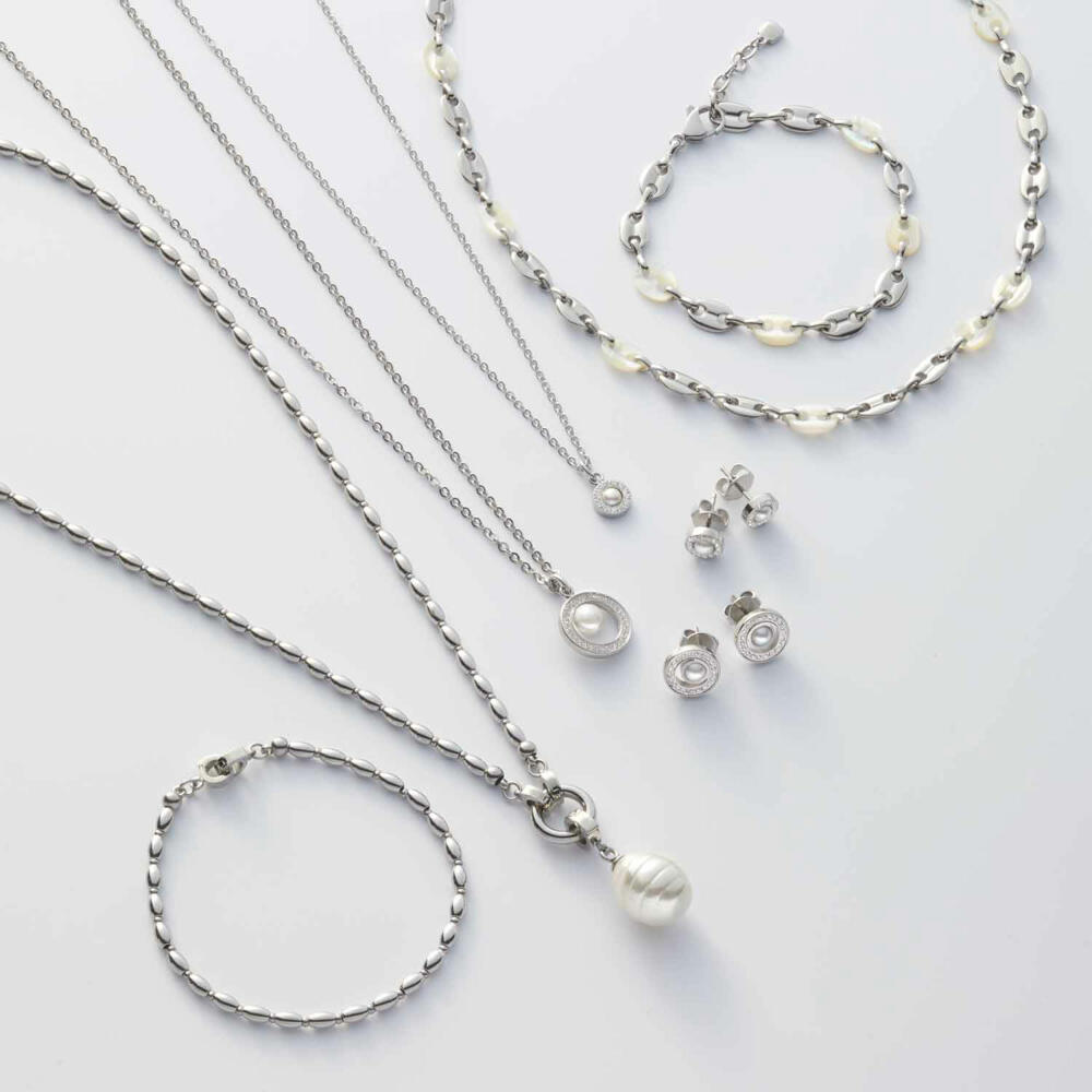 Leonardo Jewels Halskette Lindi, Kette, Schmuckkette, Modeschmuck, Edelstahl, Silber, 023541