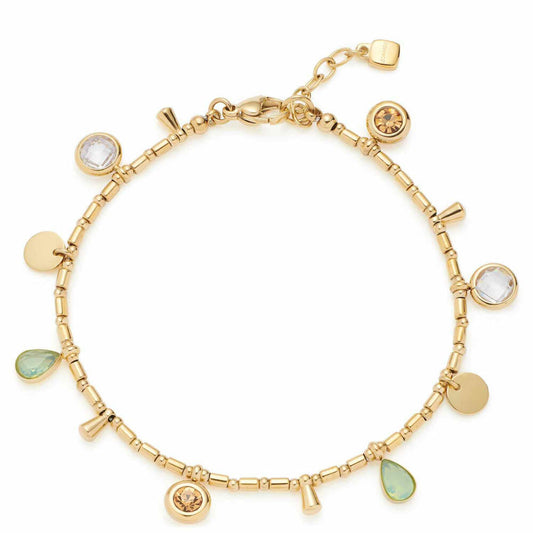Leonardo Jewels Armband Ella, Schmuckarmband, Armkette, Modeschmuck, Edelstahl IP Gold, Mehrfarbig, 023544