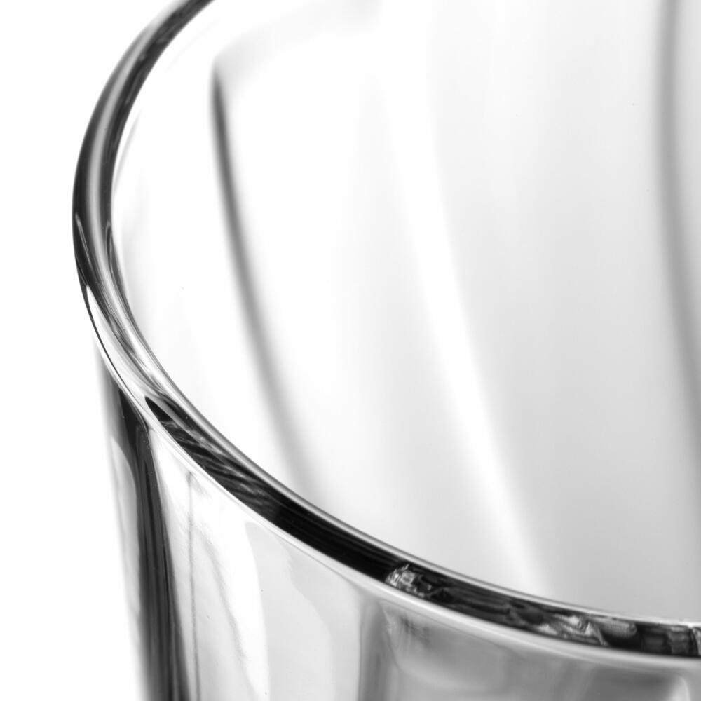 Leonardo drinking glass Twist, water glass, juice glass, long drink glass, soda-lime glass, 300 ml, 023591