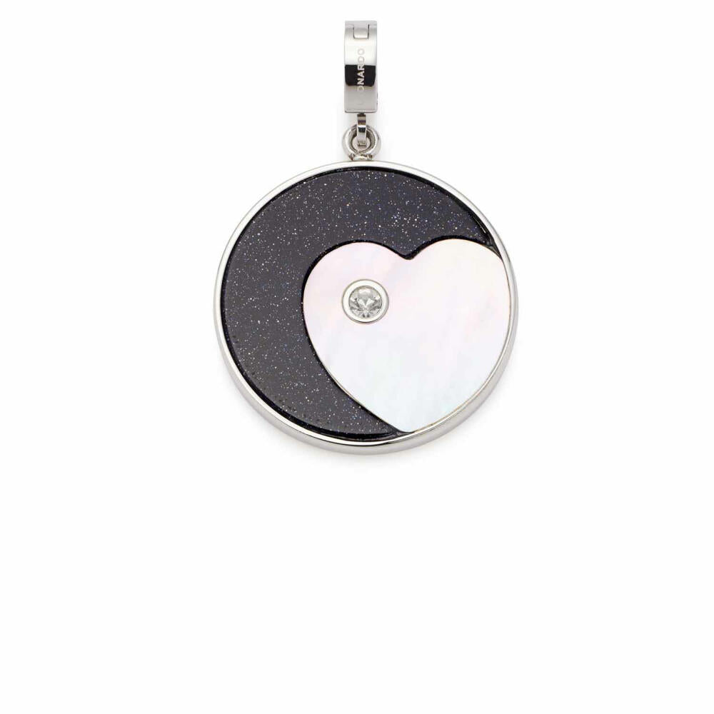 Leonardo Jewels Pendant Fina Clip&amp;Mix, Jewelry Pendant, Necklace Pendant, Stainless Steel, Blue, 023657