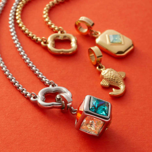 Leonardo Jewels Anhänger Ari Clip&Mix, Schmuckanhänger, Kettenanhänger, Edelstahl IP Gold , 023659